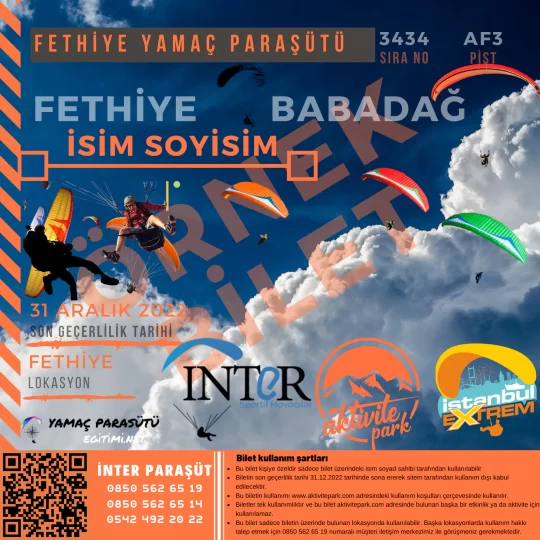 Fethiye Yamaç Paraşütü