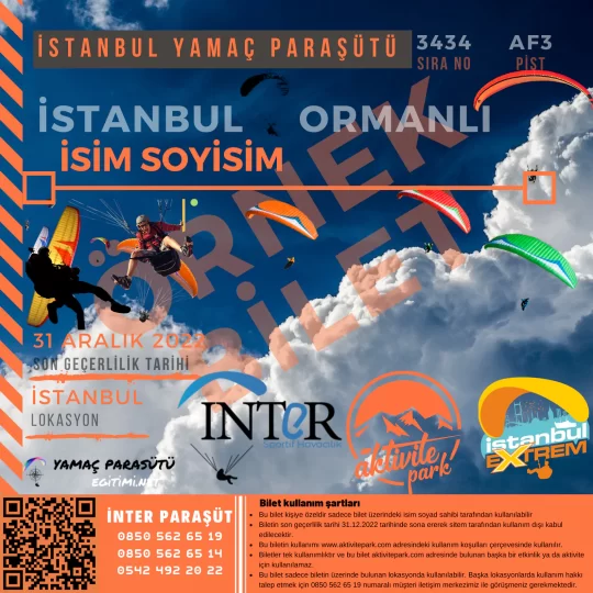 İstanbul Yamaç Paraşütü